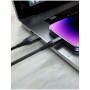 Cablul de încărcare și de date Swissten Kevlar USB-C/Lightning 1,5 m