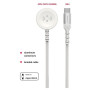 Cablul de încărcare și de date Swissten Wireless charging cable 2in1 for Apple Watch + USB-C 1,2 m