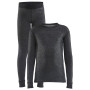 Set funcțional copii Craft Core Wool Merino Set J negru černá