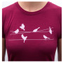 Tricou funcțional femei Sensor Merino Active Songbirds