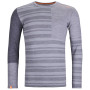 Tricou funcțional bărbați Ortovox 185 Rock'N'Wool Long Sleeve M gri grey blend