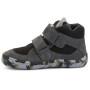 Încălțăminte barefoot all-seasons pentru copii Frodo Barefoot Tex Fun Autumn Grey/Black