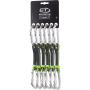 Buclă echipată Climbing Technology Lime NY 12cm silver 6 buc.