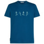 Tricou bărbați Icebreaker Men Merino 150 Tech Lite SS Tee Snow Day albastru Atlantis