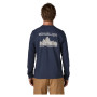 Tricou bărbați Patagonia M's L/S MW Hut Tripper Skyline T-Shirt