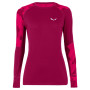 Tricou femei Salewa Cristallo Warm Amr W L/S Tee. roșu