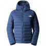 Geacă femei The North Face W Belleview Stretch Down Hoodie albastru