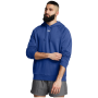 Hanorac bărbați Under Armour UA Rival Fleece Hoodie albastru Tech Blue