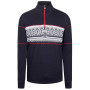Pulover bărbați Dale of Norway Moritz Masc Basic Sweater albastru/alb Navy White Raspberry