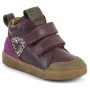Încălțăminte copii Frodo Rosario High Top Dark Bordeaux roșu închis dark bordeaux