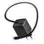 Adaptor Swissten SlideCharge Gan 45W, 1X USB-A 18W + kabel USB-C 0,75 m