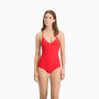 Costum de baie femei Puma V-neck Padded Swimsuit