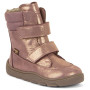 Încălțăminte de iarnă copii Frodo Barefoot Zeru Tex Winter Pink/Gold roz/galben pink/gold