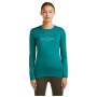 Tricou funcțional femei Icebreaker Women Merino 200 Oasis LS Crewe Sunrise Summit