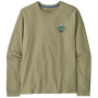 Tricou bărbați Patagonia Long-Sleeved Great Waves Responsibili-Tee verde Gumtree Green