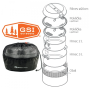 Set vase GSI Outdoors Glacier Stainless Base Camper Medium