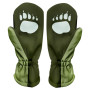 Mănuși softshell pentru copii WAMU Khaki