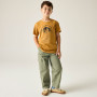 Tricou copii Regatta Bosley Wood Brown