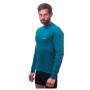 Tricou bărbați Sensor Double Face mân. lungă safir