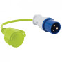 Priză de conversie Outwell Opus Conversion Socket 0.3 m verde