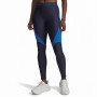 Colanți femei Under Armour HG Rib Legging albastru închis Blue