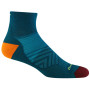 Șosete bărbați Darn Tough M Run 1/4 Ultra-Lightweight With Cushion albastru/portocaliu dark teal