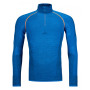 Hanorac funcțional bărbați Ortovox 230 Competition Zip Neck albastru