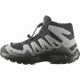 Încălțăminte copii Salomon Xa Pro Mid Wp J Black-Sedona Sage-Wrought Iron