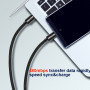Cablul de încărcare și de date Swissten Textile USB-C / USB-C 2 m