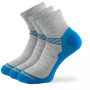 Șosete Zulu Merino Lite Men 3 pack gri/albastru