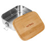 Cutie pentru gustări Tatonka Lunch Box I 800 Bamboo maro/argintiu