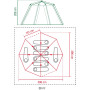 Cort mare de familie Coleman Cortes Octagon 8