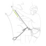 Dispozitiv frână Via Ferrata Petzl Scorpio Vertigo SW