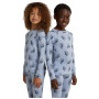 Tricou funcțional copii Icebreaker Kids M 200 Oasis LS Crewe Bear Tour AOP