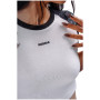 Tricou femei Nebbia Crop Top Leopard '97 Primal