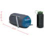 Sac de dormit de puf Robens Serac 300 -4°C Regular