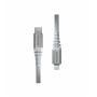 Cablu Swissten Kevlar USB C / Lightning 1,5 m alb white