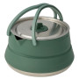 Fierbător Sea to Summit Detour Stainless Steel Collapsible Kettle 1.6L argintiu/verde Laurel Wreath Green