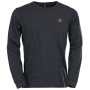 Tricou funcțional bărbați Fundango Justin Longsleeve T-shirt negru black heather