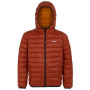 Geacă de iarnă copii Regatta Junior Hooded Marizion Rooibos Tea portocaliu/ Rooibos Tea(Black)