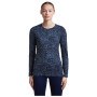Tricou funcțional femei Icebreaker Women M 200 Oasis LS Crewe Moss BloomAOP