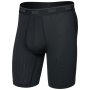 Boxeri bărbați Saxx Quest Quick-Dry Mesh Long Boxer Brf Fly negru black