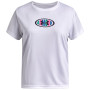 Tricou funcțional copii Under Armour Tech Armour Graphic SS White