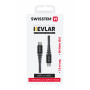 Cablul de încărcare și de date Swissten Kevlar USB-C/USB-C 1,5 m