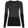 Tricou funcțional femei Icebreaker Women Merino 200 Oasis+ LS Crewe negru Blk/Jtht/Und/Cb