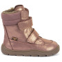 Încălțăminte de iarnă copii Frodo Barefoot Zeru Tex Winter Pink/Gold