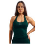 Top femei Nebbia Halter Top with Built-in Bra Primal verde închis DARK GREEN