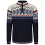 Pulover bărbați Dale of Norway Vail Masc Sweater albastru închis Midnightnavy Redrose Offwhite
