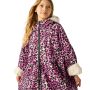 Geacă impermeabilă pentru copii Regatta Junior Waterproof Changing Robe Pro Pink