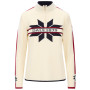 Bluză femei Dale of Norway Nåle Fem Sweater alb/albastru Offwhite Navy Red Rose